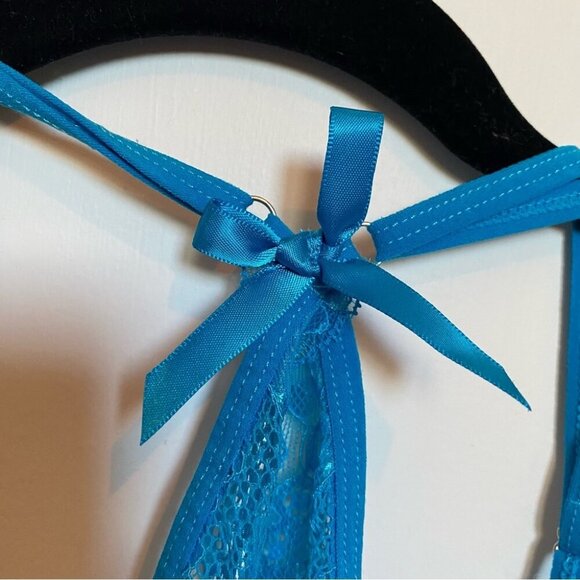 Avid Love Blue Lace Halter Dress Lingerie - Picture 6 of 6